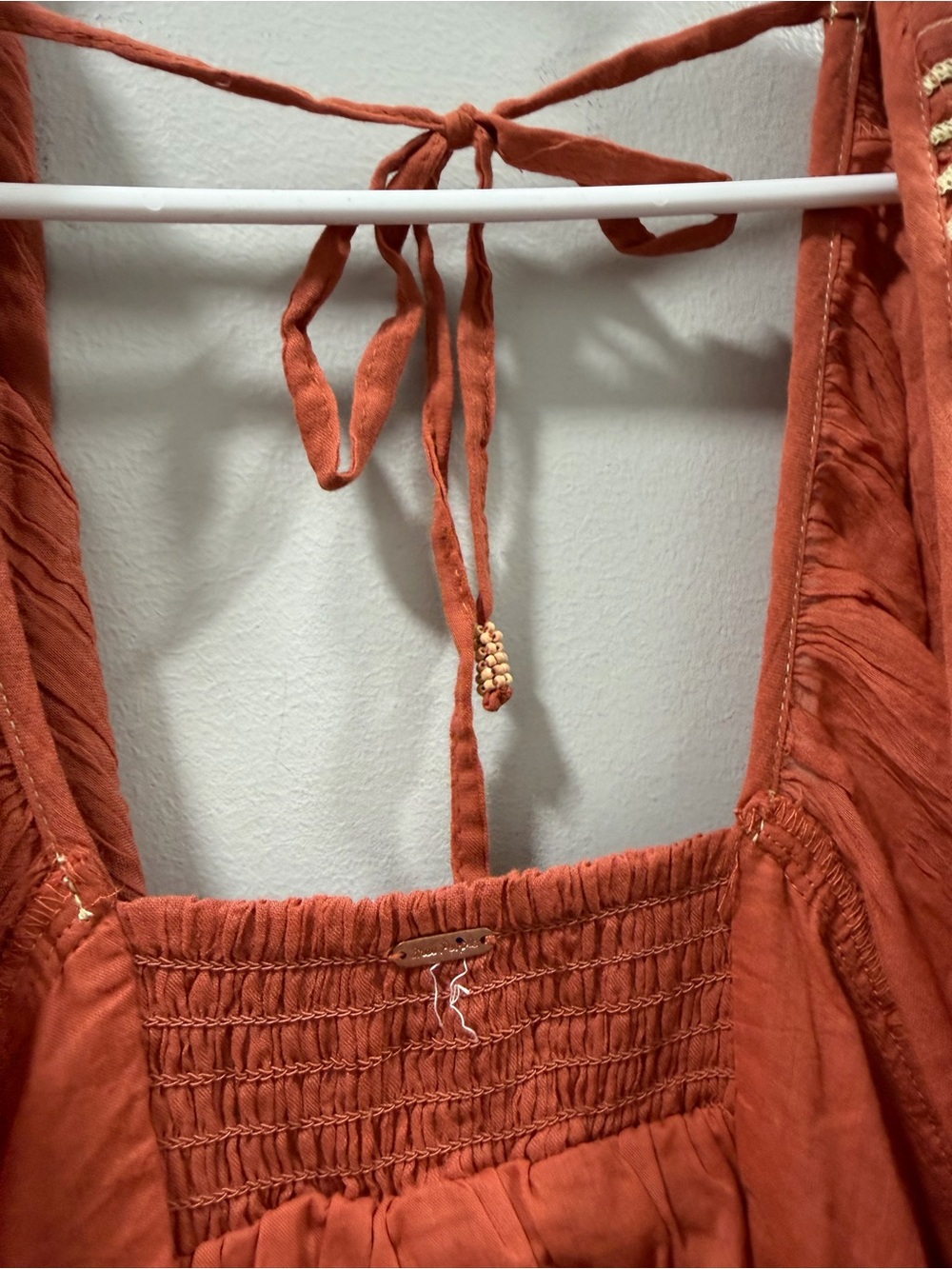 Free people Joelle tunic dress in bronzer size M new without tags mini dress - Picture 8 of 12